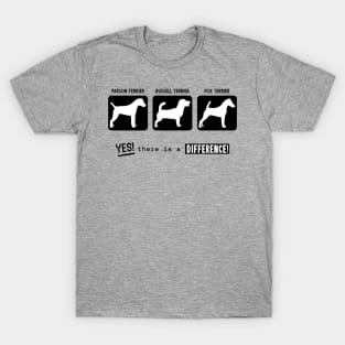 Parson, Russell, Fox Terriers, there is a difference! T-Shirt